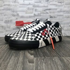 off white checkered vulc